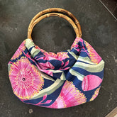 ijustlovethatfabric Crochet and knitting fabric bag - Pink gumblossom fabric